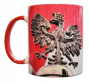 KUBEK ceramiczny Patriotyczny POLSKA NIEPODLEGŁA