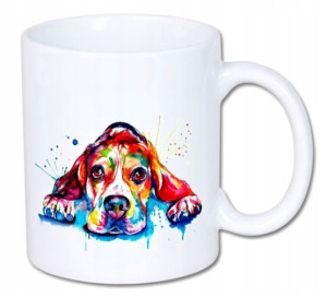 Kubek ANIMAL WILDE ART kolory HD+ Pies Dog Psy