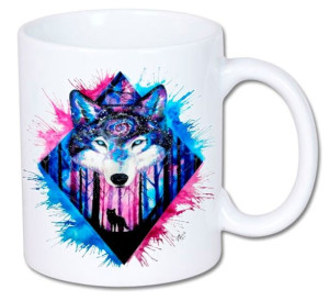 Kubek ANIMAL WILDE ART kolory HD+ Wilk Wolf Wilki
