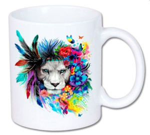Kubek ANIMAL WILDE ART kolory HD+ Lew Lwy Lion