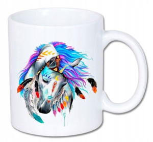 Kubek ANIMAL WILDE ART kolory HD+ Koń Konie Horse