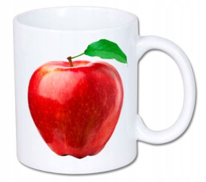 Kubek ceramiczny kolory HD+ Owoce Jabłko Apple