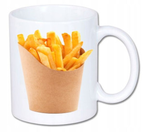 Kubek ceramiczny kolory HD+ Fast Food Frytki Chips