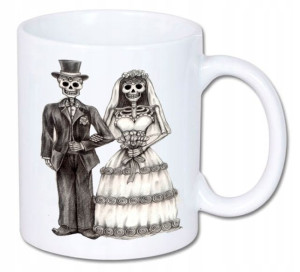 Kubek ceramiczny na rocznicę ślubu Funny Muertos