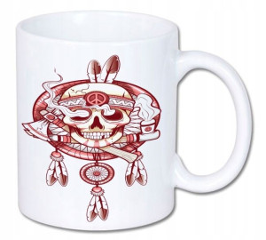 Kubek ceramiczny kolory HD+ Łapacz Snów Czaszka