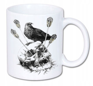 Kubek ceramiczny kolory HD+ Tattoo Skull Crow