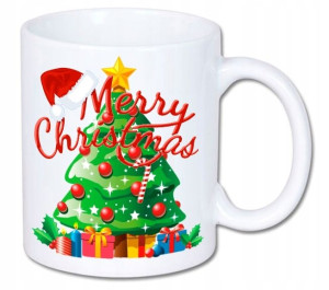 Kubek ceramiczny kolory HD+ Święta Merry Christmas