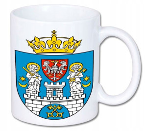 Kubek ceramiczny kolory HD+ Herb Poznania Poznań