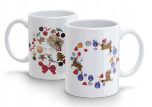 Kubek ceramiczny świąteczny Święta Wesołych Świąt
