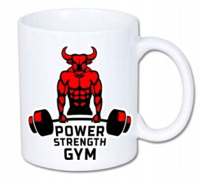 Kubek na siłownie kolory HD+ POWER STRENGTH GYM