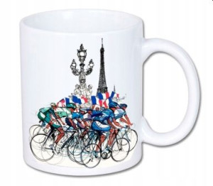Kubek rowerowy 300ml kolory HD+ ROWERY KOLARZE TDF