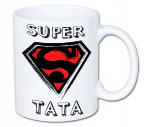 Kubek ceramiczny na dzień Ojca dla Taty SUPER TATA