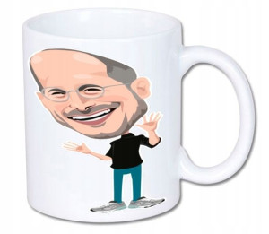 Kubek ceramiczny 300ml FUNNY być jak STEVE JOBS