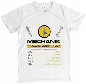 Koszulka T-Shirt dla MECHANIKA Samochodowego - L