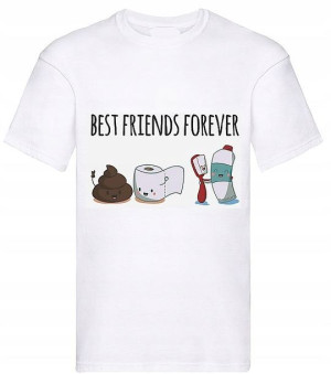 HIT! Koszulka na prezent BEST FRIENDS FOREVER - S