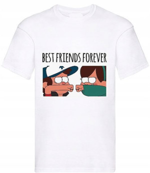 HIT! Koszulka na prezent BEST FRIENDS FOREVER - S
