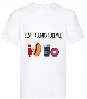 HIT! Koszulka na prezent BEST FRIENDS FOREVER - M