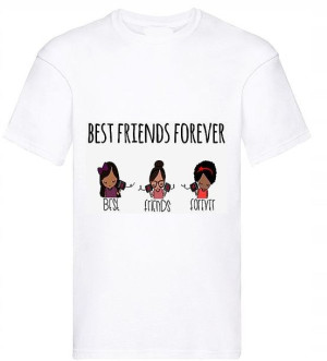 HIT! Koszulka na prezent BEST FRIENDS FOREVER - M