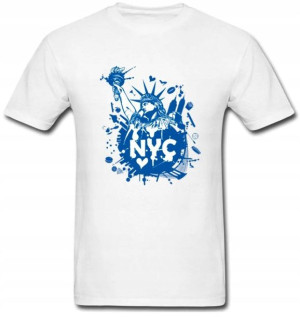 Koszulka męska T-shirt grafika NEW YORK USA - L