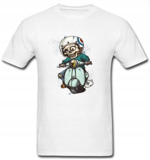 Koszulka męska T-shirt grafika FUNNY VESPA - XXL