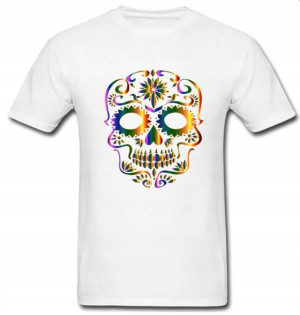 Koszulka T-shirt męski CZASZKA MUERTOS MEKSYK - M