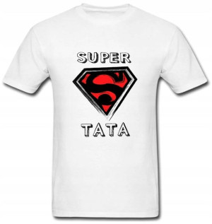 Koszulka T-shirt męski dla Ojca Taty SUPER TATA
