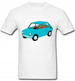 Koszulka T-shirt męski SAMOCHODY Z PRL - MALUCH