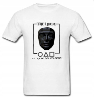 Koszulka męska T-Shirt Maska SQUID GAME The Lider