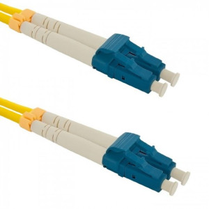 Qoltec kabel światłowodowy LC/UPC 3.0m żółty