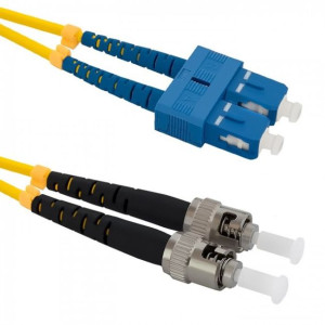 Kabel Qoltec światłowodowy SC-UPC 3m żółty