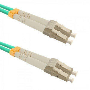 Qoltec światłowodowy LC/UPC 5.0m turkusowy