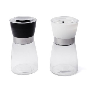 Zestaw Młynków Ręcznych Do Przypraw Szkło 170 Ml