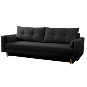Sofa FLORO z Funkcja Spania Sprężyna Bonell Czarna