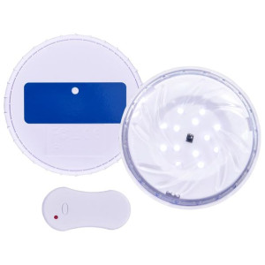 Zatapialna lampa basenowa LED z pilotem, biała