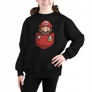 Bluza Dziecięca Nadruk - Super Mario Bros 7+ 128