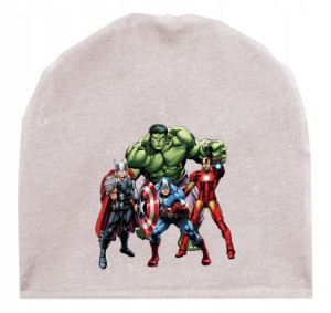 Czapka Dziecięca Z Nadrukiem - Avengers Wzory