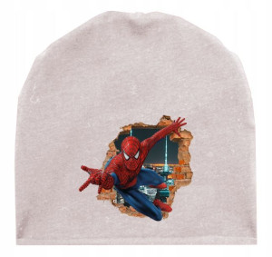 Czapka Dziecięca Z Nadrukiem - Spiderman Wzory
