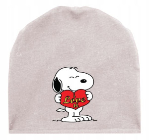 Czapka Dziecięca Z Nadrukiem - Snoopy Piesek