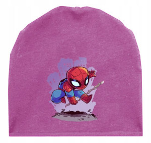 Czapka Dziecięca Z Nadrukiem - Spiderman Wzory
