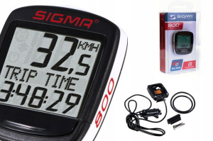 Licznik Rowerowy Przewod. Sigma Base 800 8-funkcji