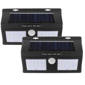Lampa Solarna Czujnik Ruch I Zmierzch 40led 2szt