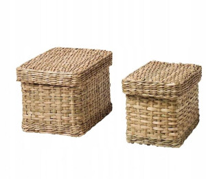 IKEA LURPASSA koszyki koszyczki z trawy morskiej