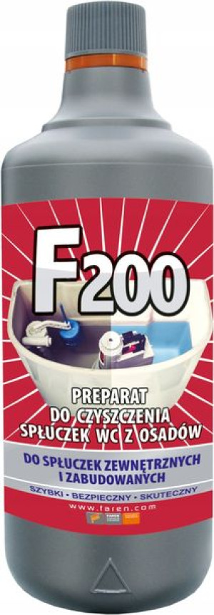 F200 mocny środek do czyszczenia z osadów do WC 1L