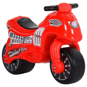Rowerek biegowy, motor, czerwony