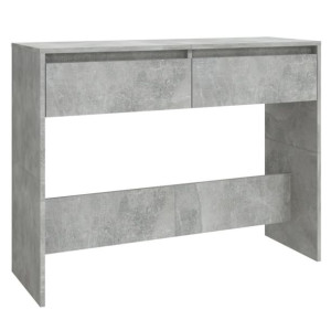 Stolik konsolowy, szarość betonu, 100x35x76,5 cm, płyta wiórowa
