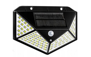 Lampa Solarna Z Czujnikiem Ruch I Zmierzchu 100led