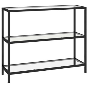Stolik konsolowy, przezroczysty, 100x36x90 cm