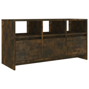 Szafka pod TV, przydymiony dąb, 102x37,5x52,5 cm, płyta wiórowa