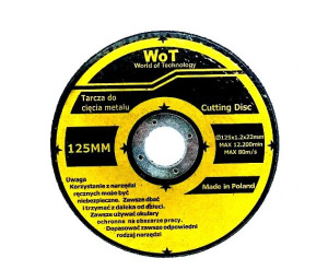 Tarcza Do Cięcia Metalu 125 X 1,2 Wot 12200 Rpm 80