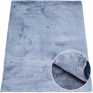 Dywan gęsty miękki pluszowy Rabbit Ombre 120x160 Granatowy